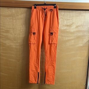 FLAWED NWOT American Stitch Bright Orange Cargo Pants Size S